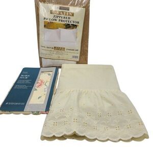Vintage Westpoint Floral Standard Pillowcase Satin Protector King Sham Lot 3